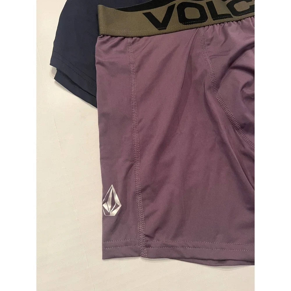 Volcom 3 Pack Men's Boxer Briefs Size Small 28-30‎ Purple Blue Green NWOT